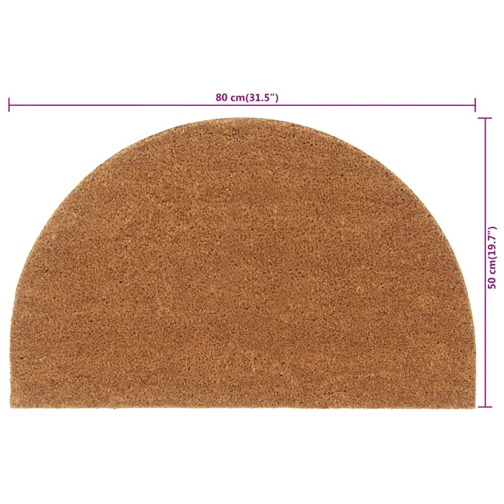 Zerbino Naturale Mezzo Rotondo 50x80 cm Fibra di Cocco 155601