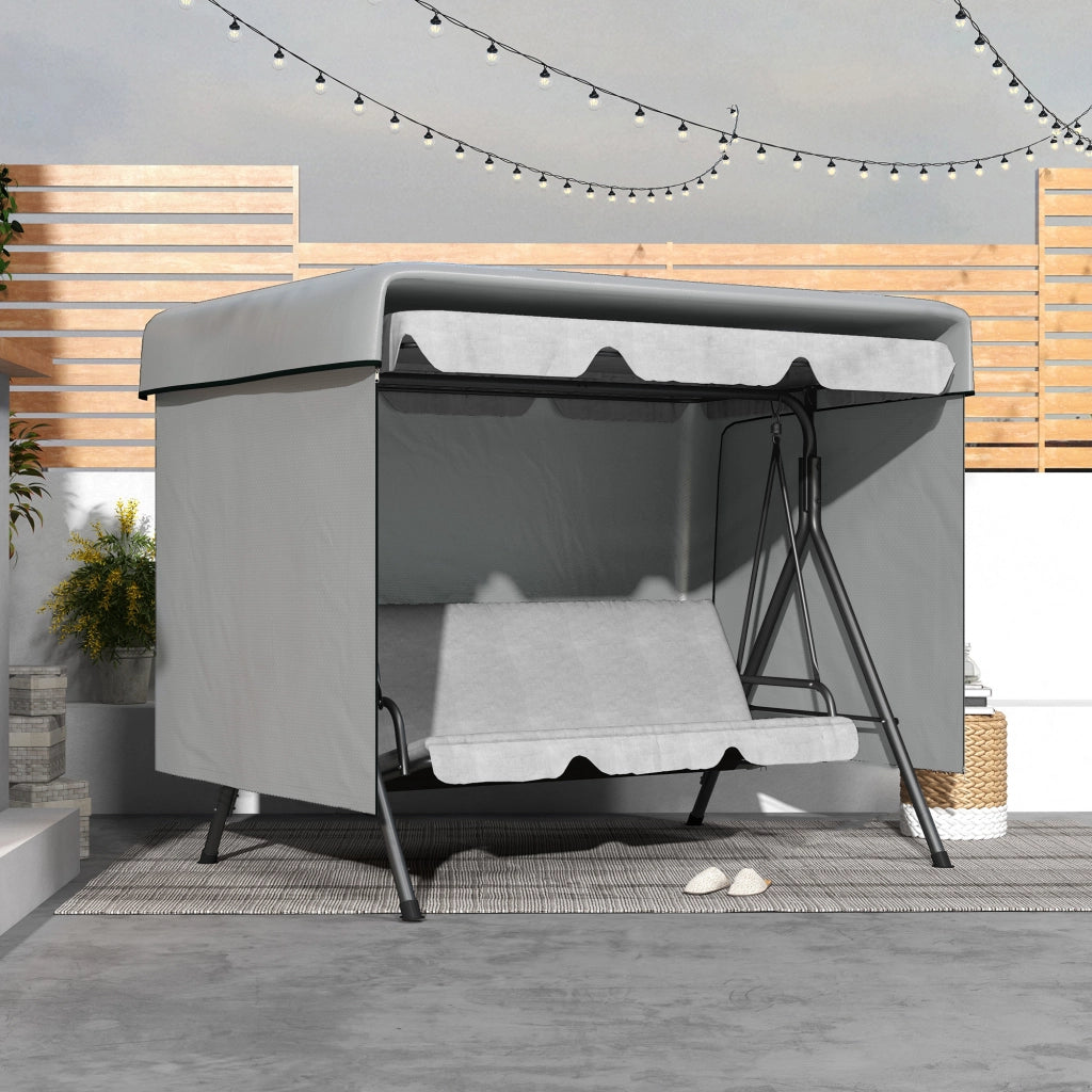 Copertura per Mobili da Giardino ¨C zephmum ¨C Grigio 215x155x150 cm