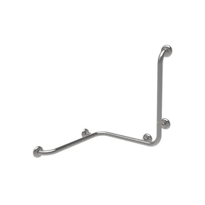 Maniglia angolare con verticale laterale universale 60x60x60h inox lucido