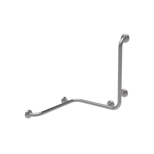 Maniglia angolare con verticale laterale universale 60x60x60h inox lucido