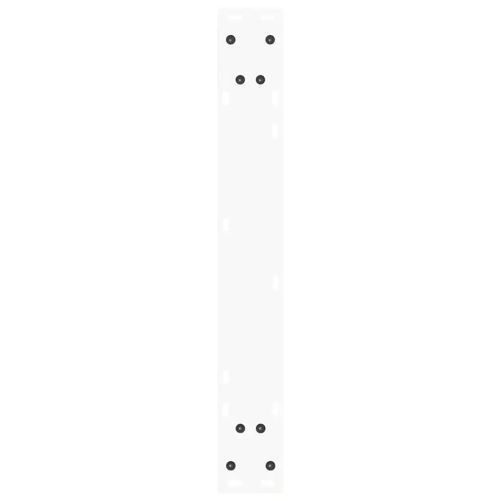 Gambe per tavolo da pranzo a forma di V 3 pz bianche 70x(72-73,3) cm in acciaio 4012661