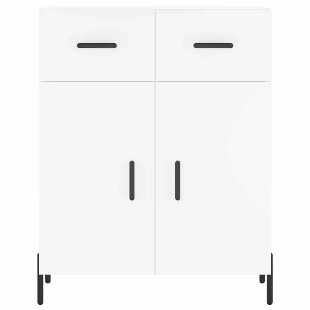 vidaXL Credenza Bianca 69,5x34x180 cm in Legno Multistrato