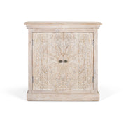 Credenza a due ante realizzata a mano in legno di mango