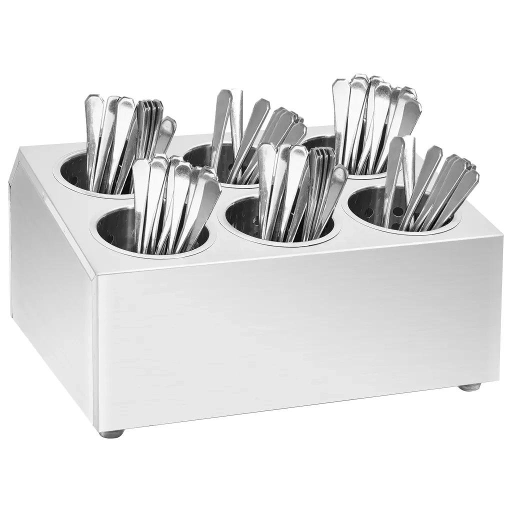 Portaposate con 6 Inserti Quadrato in Acciaio Inox CFW3881229