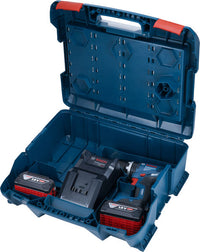 Bosch GSB 18V-65 Professional – Trapano Avvitatore a Percussione 18V con 2 Batterie 4,0 Ah e Set di 82 Accessori - 06019N3307