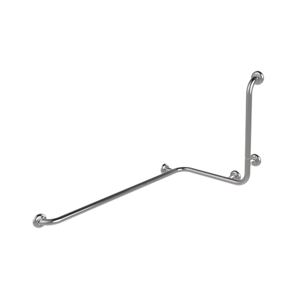 Maniglia angolare con verticale laterale universale 110x60x60h inox lucido