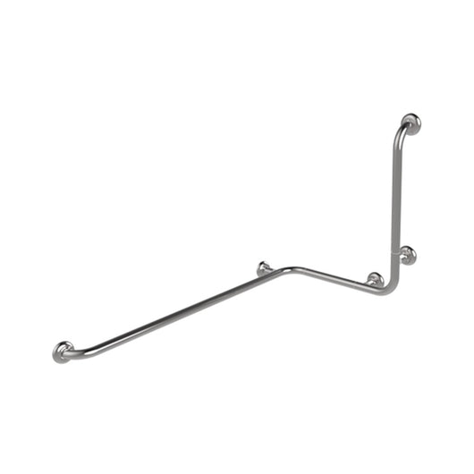 Maniglia angolare con verticale laterale universale 110x60x60h inox lucido