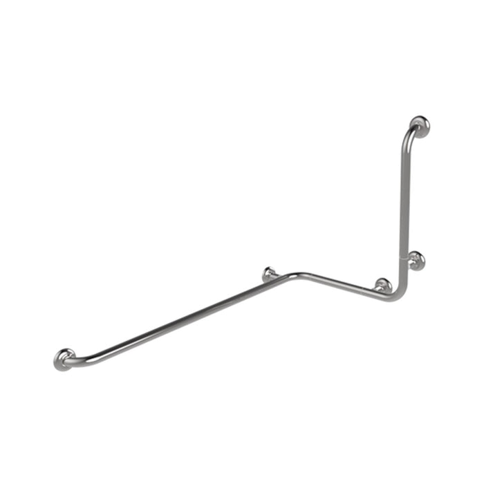 Maniglia angolare con verticale laterale universale 110x60x60h inox lucido