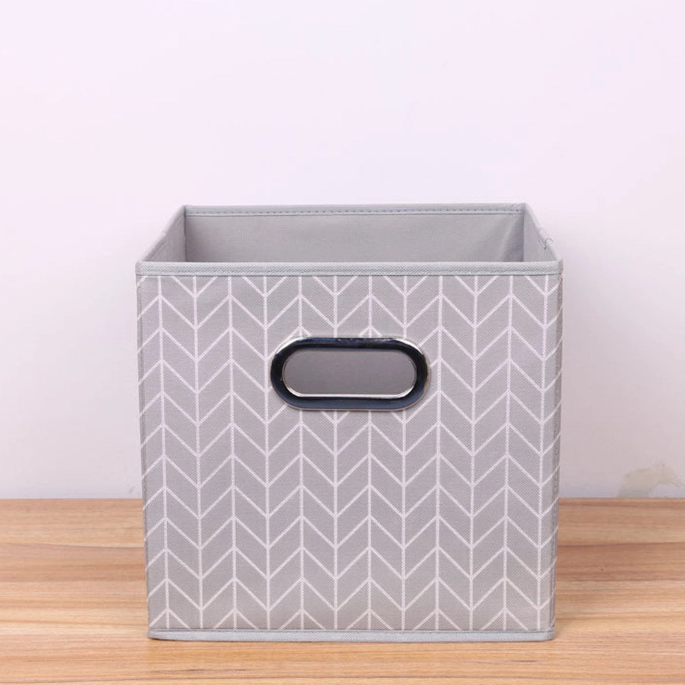 Trade Shop - Box Scatola Salvaspazio Armadio Contenitore Porta Oggetti Organizer 25x25x25 Cm -