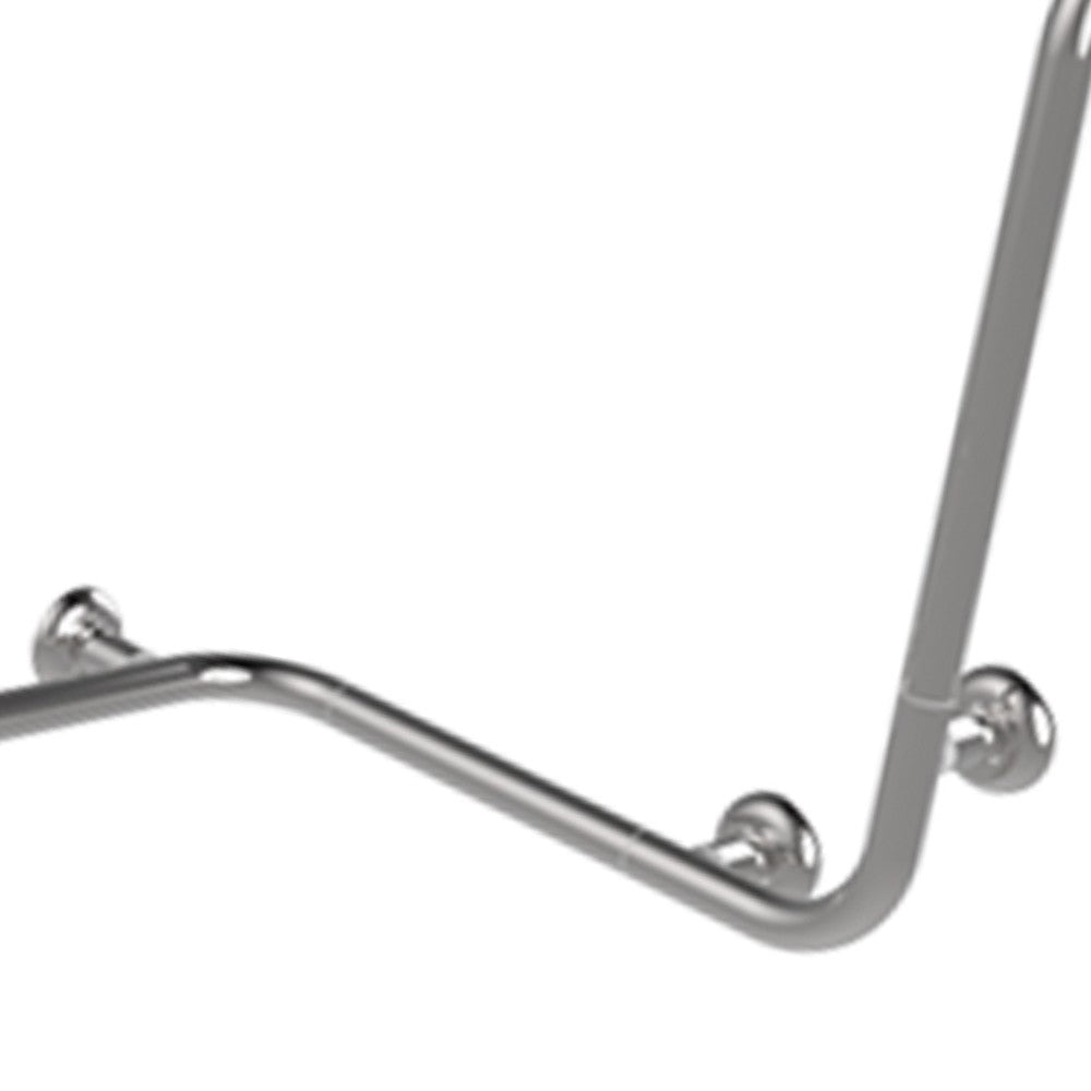 Maniglia angolare con verticale laterale universale 110x60x60h inox lucido