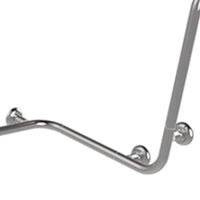 Maniglia angolare con verticale laterale universale 110x60x60h inox lucido