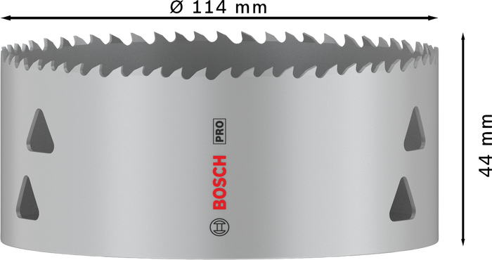 SEGA A TAZZA MULTIMATERIALE BOSCH PRO diametro 114 mm 2608901538