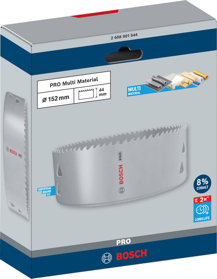 SEGA A TAZZA MULTIMATERIALE BOSCH PRO diametro 152 mm 2608901544