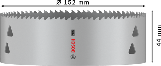 SEGA A TAZZA MULTIMATERIALE BOSCH PRO diametro 152 mm 2608901544