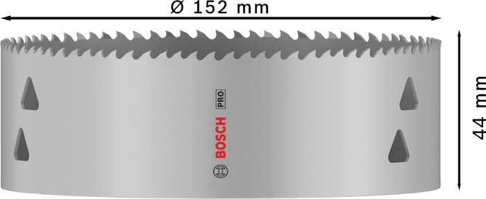 SEGA A TAZZA MULTIMATERIALE BOSCH PRO diametro 152 mm 2608901544