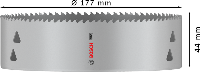 SEGA A TAZZA MULTIMATERIALE BOSCH PRO diametro 177 mm 2608901546