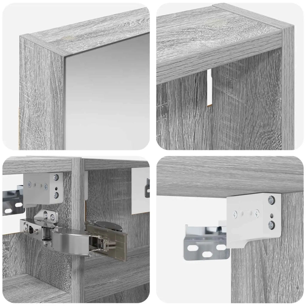 Set di Armadi da Bagno con lo scaffale 3 pcs 100 x 10,5 x 50 cm 3403685