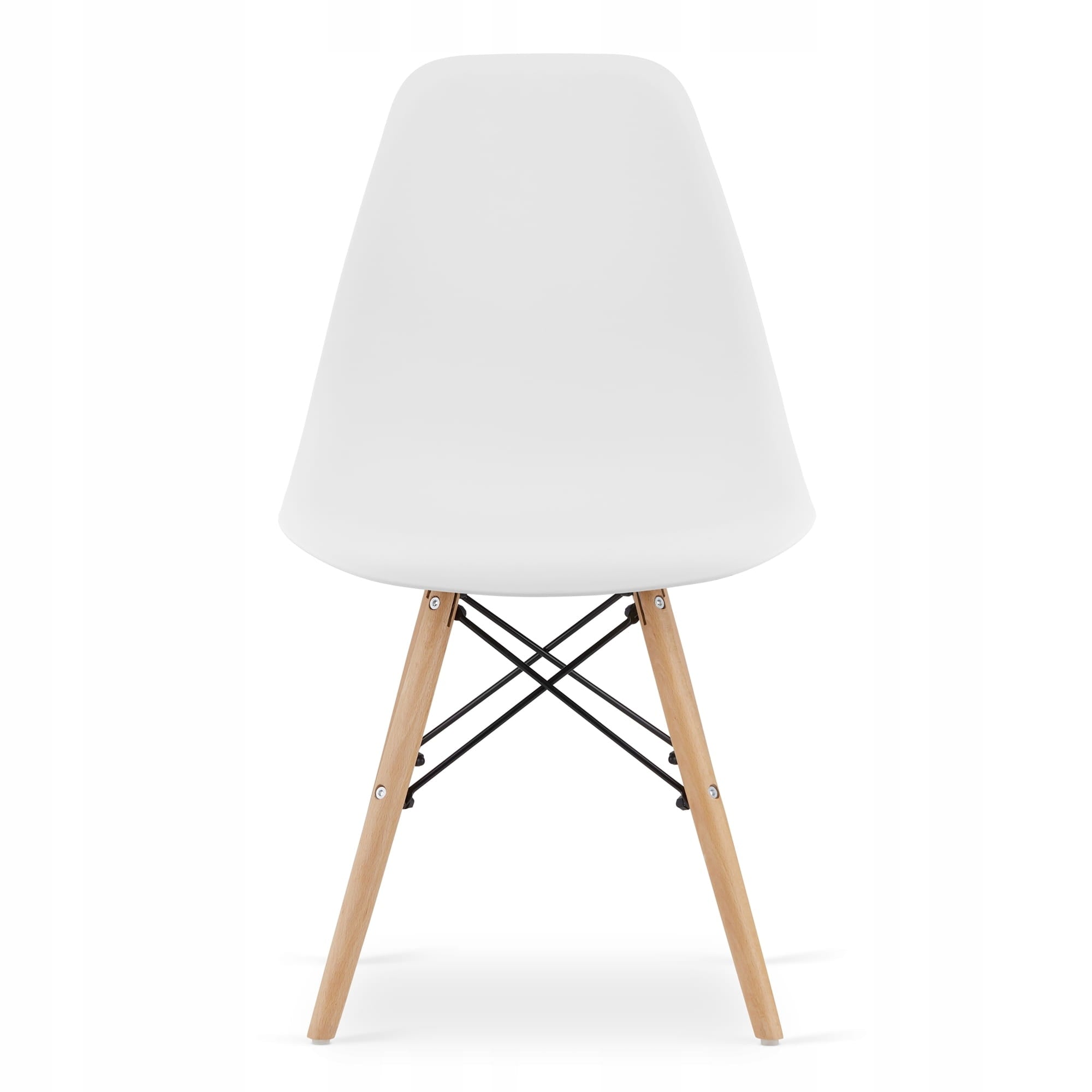 Tavolo rotondo bianco Valora KOVA Ø80 con gambe in faggio + 3 sedie OSAKA