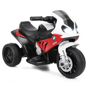 Moto cavalcabile alimentata a batteria 6 V per bambini, Motocicletta a 3 ruote con musica e aspetto carino Rosso-Moto elettriche