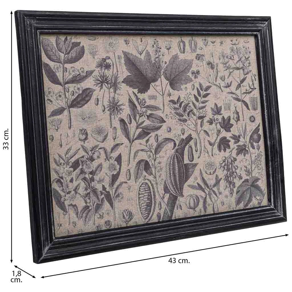 Quadro in tela stampata con cornice in legno, 33x43x1,8