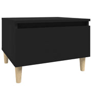 Tavolino | Tavolo laterale Nero 50x46x35 cm in Legno Multistrato