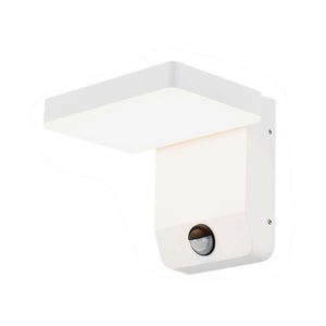 Luce a parete a LED da 20 W con sensore 3000k Body White Square, IP65