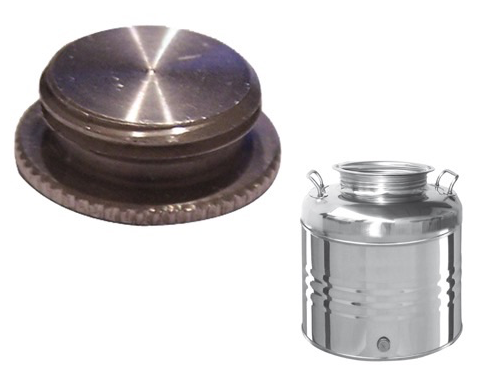 TAPPO INOX DA 1/2" PER BIDONE CONTENITORE OLIO CONF. 5 PEZZI