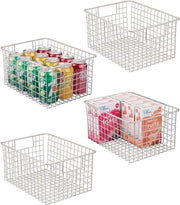 portaoggetti decorativi – set da 4 con maniglie in acciaio inossidabile