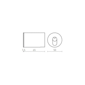 Lampada faretto MEMPHIS R da incasso a parete grigio argento 230V LED 3W 60° 3000K