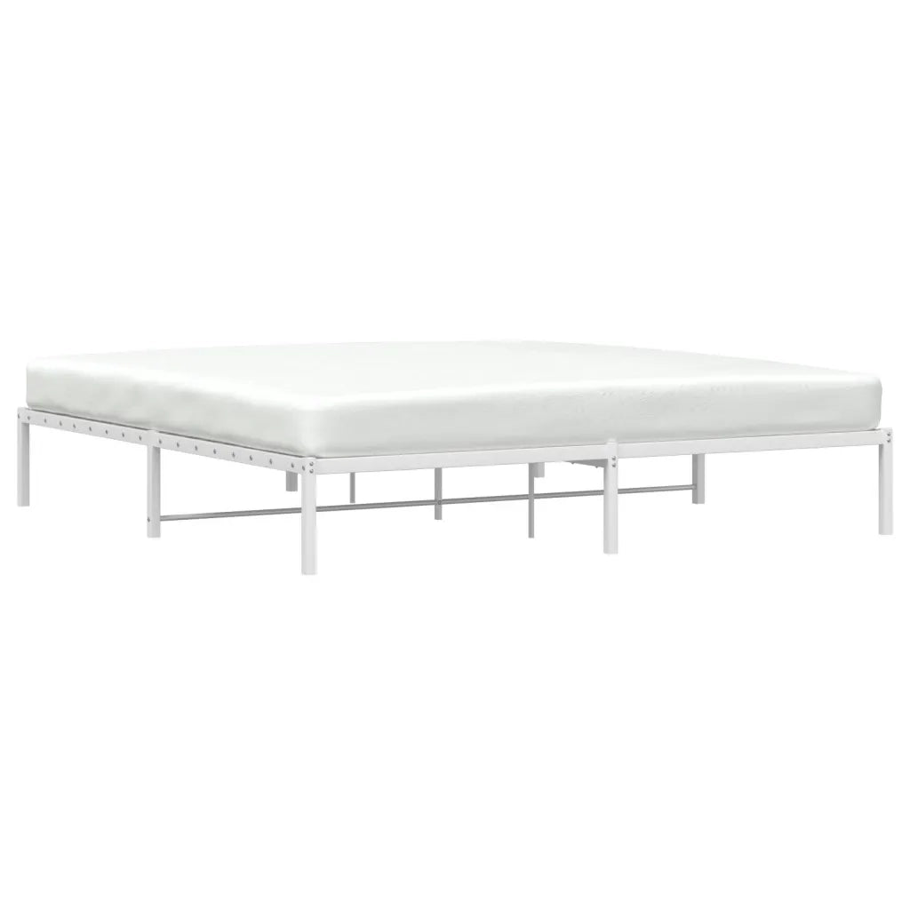 vidaXL Giroletto in Metallo Bianco 200x200 cm