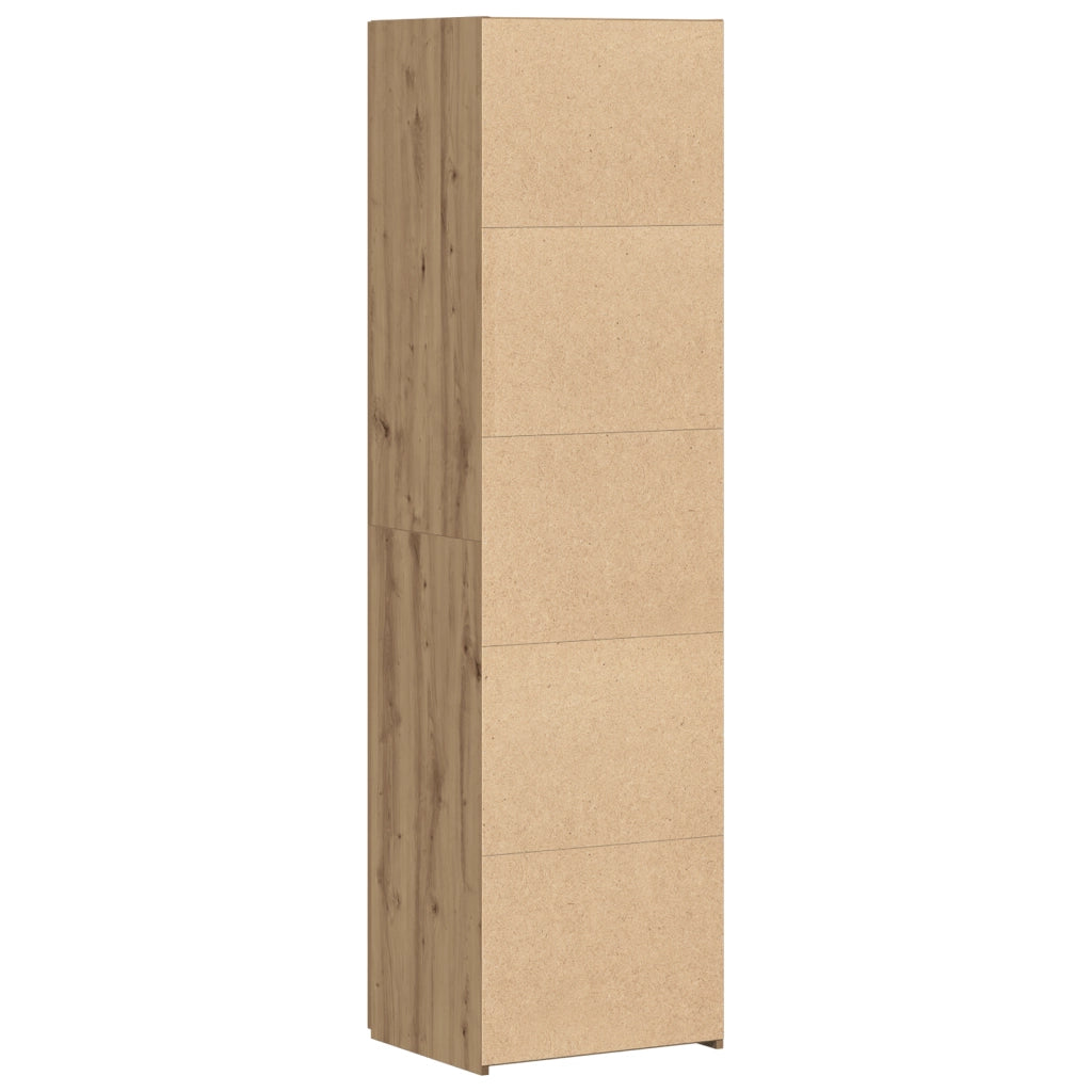 Highboard in rovere artigianale 50x42.5x185 cm in legno ingegnerizzato