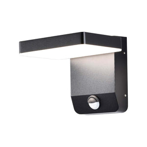 Luce a parete LED da 20 W con sensore 3000k Black Body Square, IP65