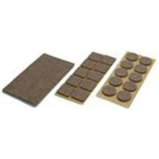 Topex 98z146 tappetini di feltro ro adesivi, marrone, 92 pezzi