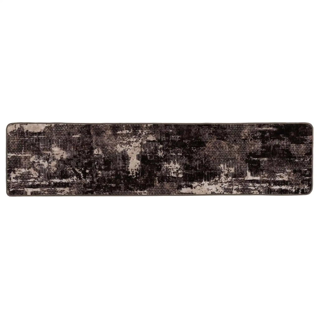 Runner Tappeto MARSA Nero 50 x 100 cm Poliestere e PVC
