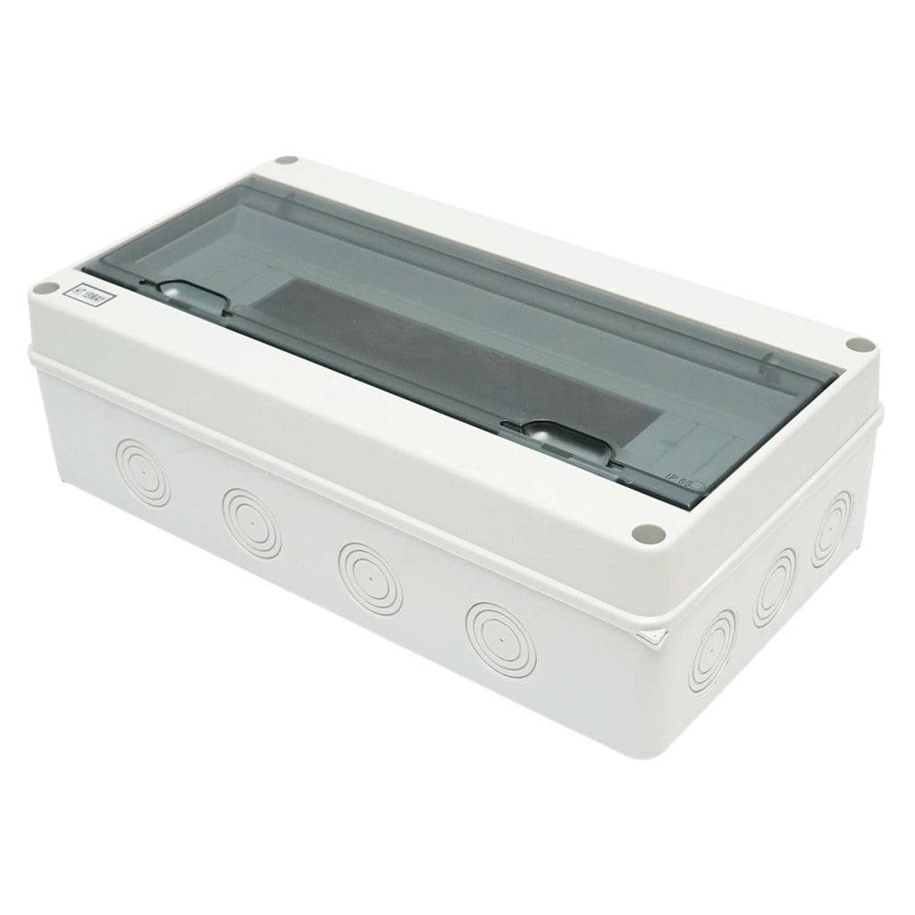 Pannello portafusibili da superficie 1 fila, 18 moduli 365x280x110mm IP65