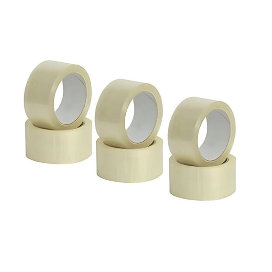 EcoPrice®  Nastro Adesivo Imballaggio Trasparente Yellow 48mmx66m 36 Rotoli