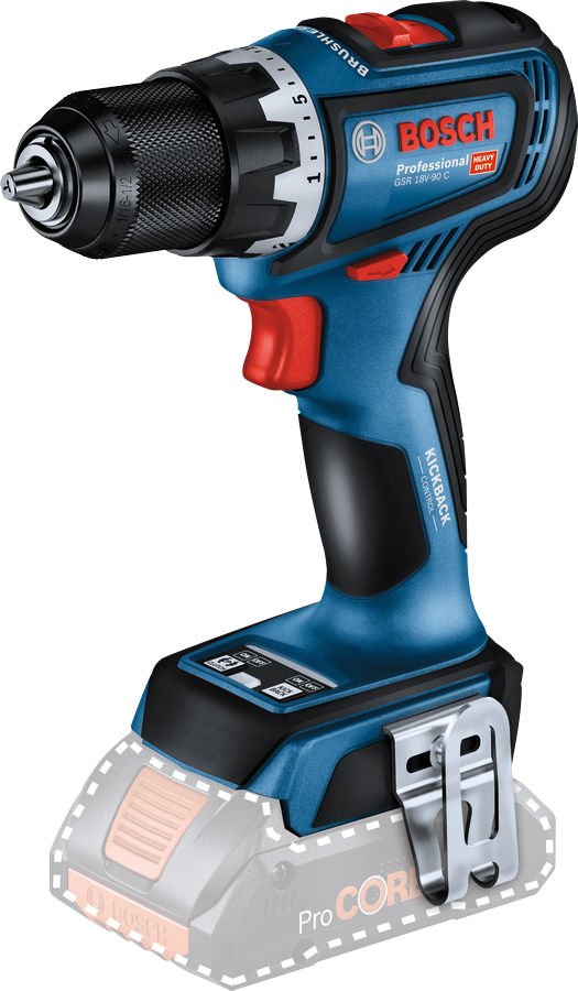 Bosch GSR 18V-90 C Professional – Trapano Avvitatore Brushless 18 V solo corpo