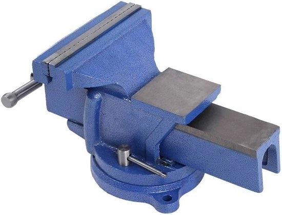 Tavolo di lavoro con piastra, viti a banco, adesivo antiscivolo, anticorrosivo, bulloni di banco per lavorazione del legno - Trapani per tubi - 157x75x79 pollici.