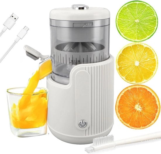Mini Citruspresse Elettrica Portatile - Juicer USB Riscaricabile con Motore a 360 Gradi - Inerbio e Compatta