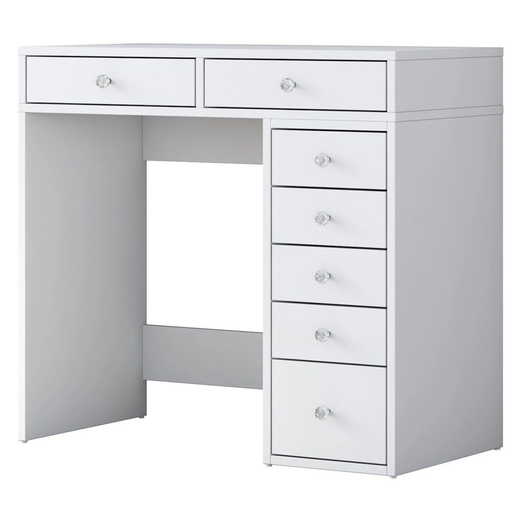 Mobile da Trucco Rivello, Toeletta Specchio Incluso, 90x45x82h cm Bianco