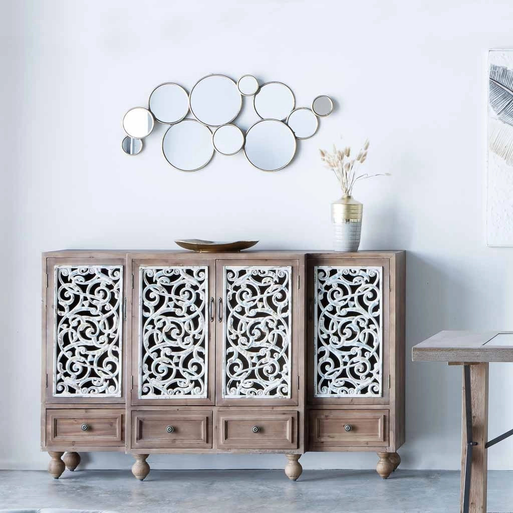 Credenza in legno marrone 160x42x102h