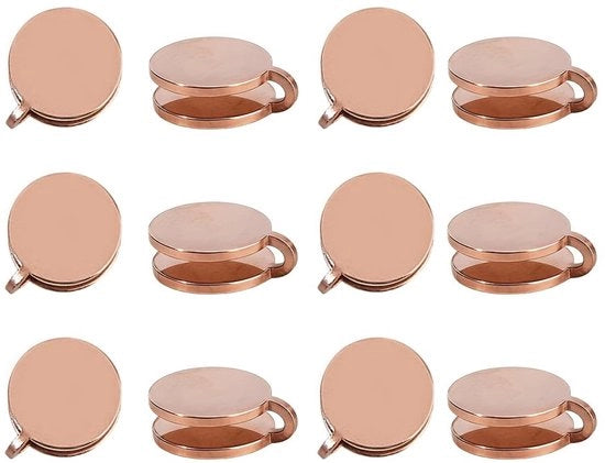 Orecchini in Acciaio Inossidabile - 12 Pezzi - Rosso - Flessibili - Orecchini Keloide - Disegno Comfortevole