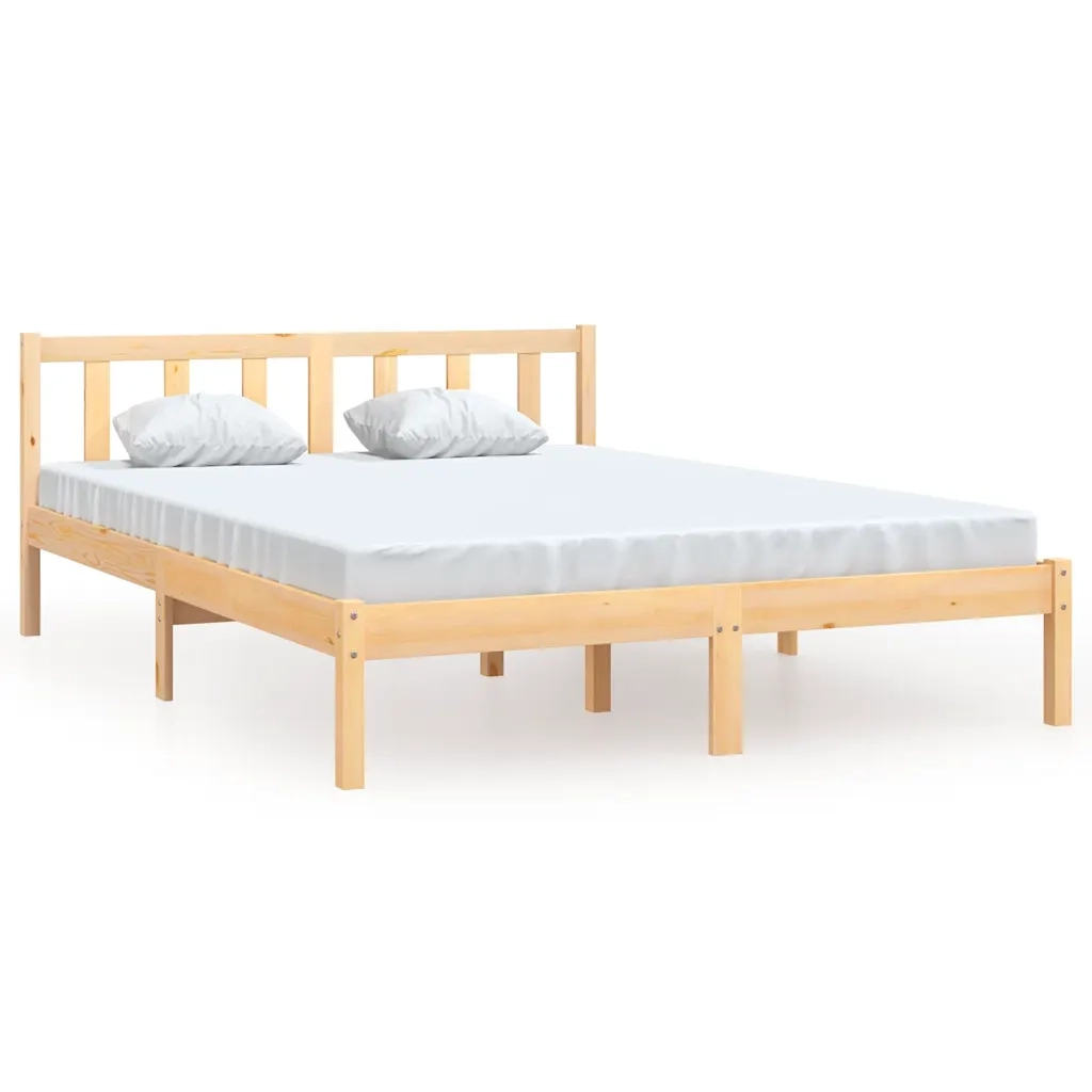Giroletto-Struttura Letto in Legno Massello di Pino 140x190 cm 482312