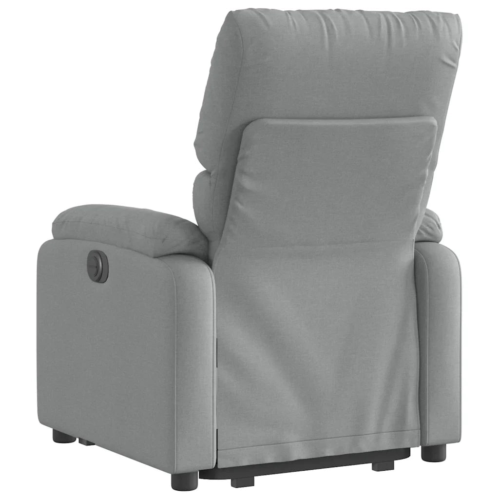 Poltrona Reclinante Alzapersona Elettrica Grigio Chiaro Tessuto 3204848