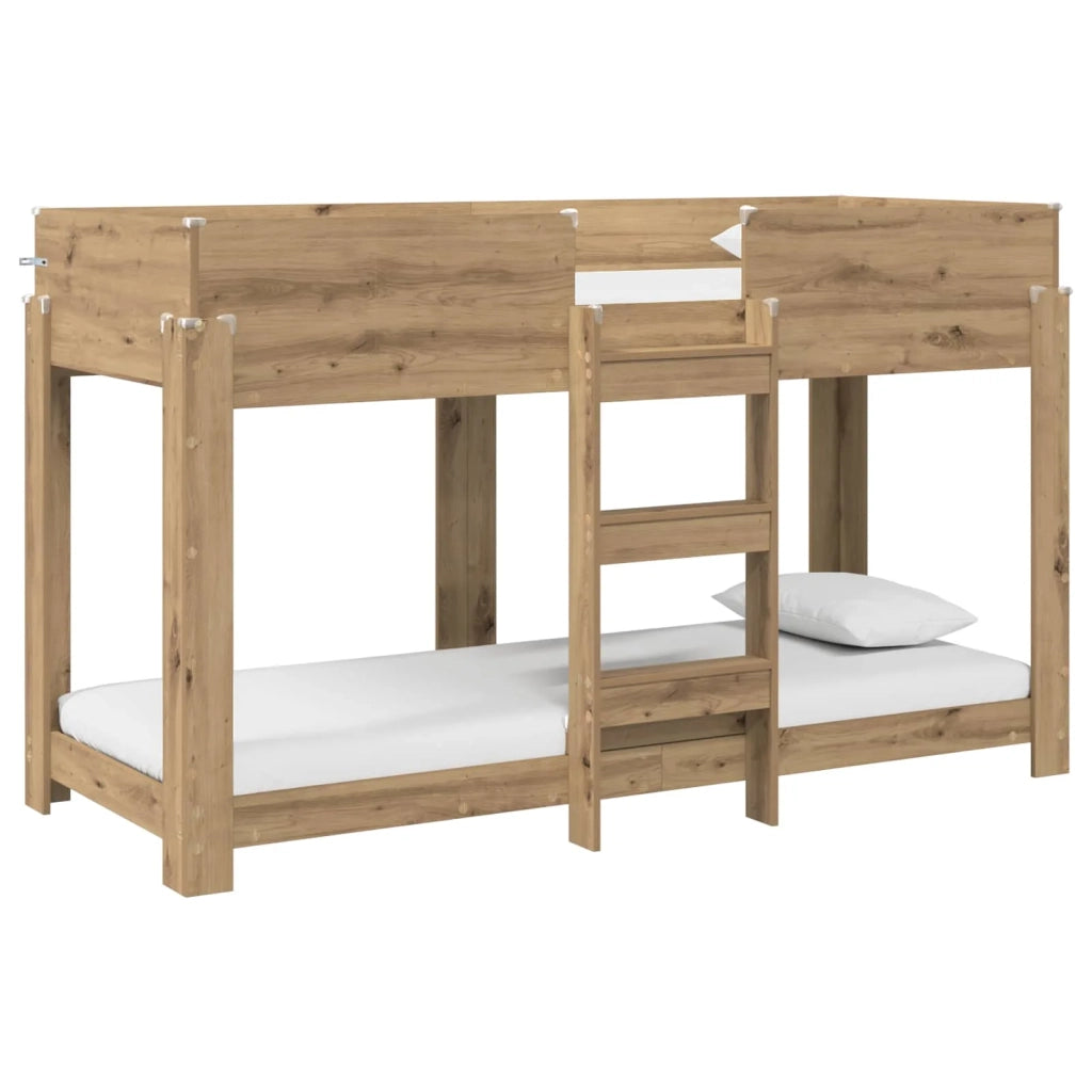 Letto a Castello per Bambini Rovere artigianale 75 x 190 cm 3410546