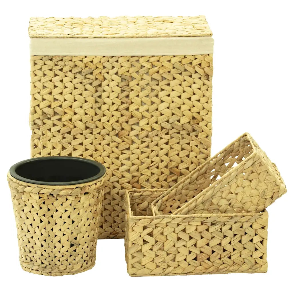 Set Accessori da Bagno 4 pz in Giacinto d'Acqua CFW2472017