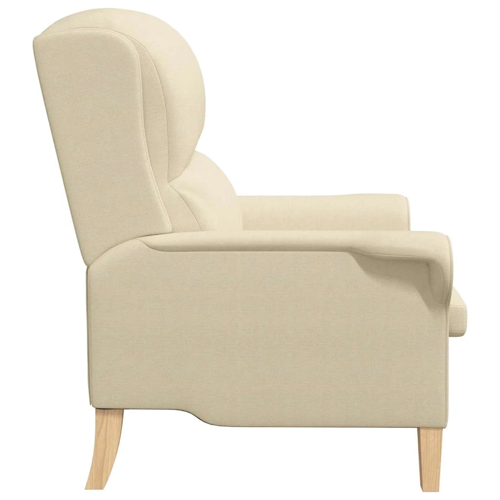 Poltrona-Poltroncina-Divano Sedia Crema Tessuto 869746