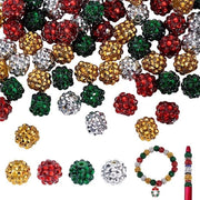 Accessori per gioielli - 80 pezzi - Strass rotondi - Diamanti in cristallo - 12mm - Per progetti di DIY