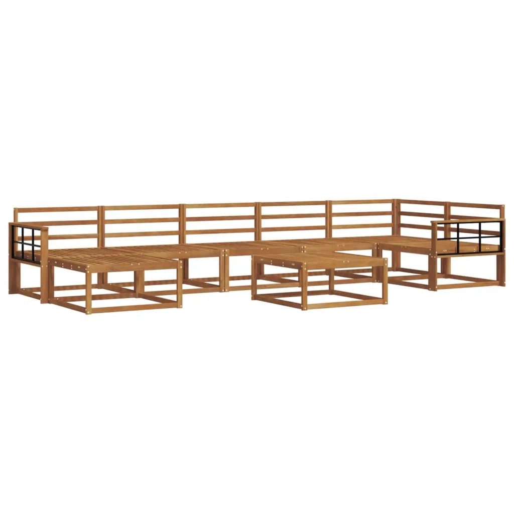 Set di divani da esterno 8 pcs Naturale