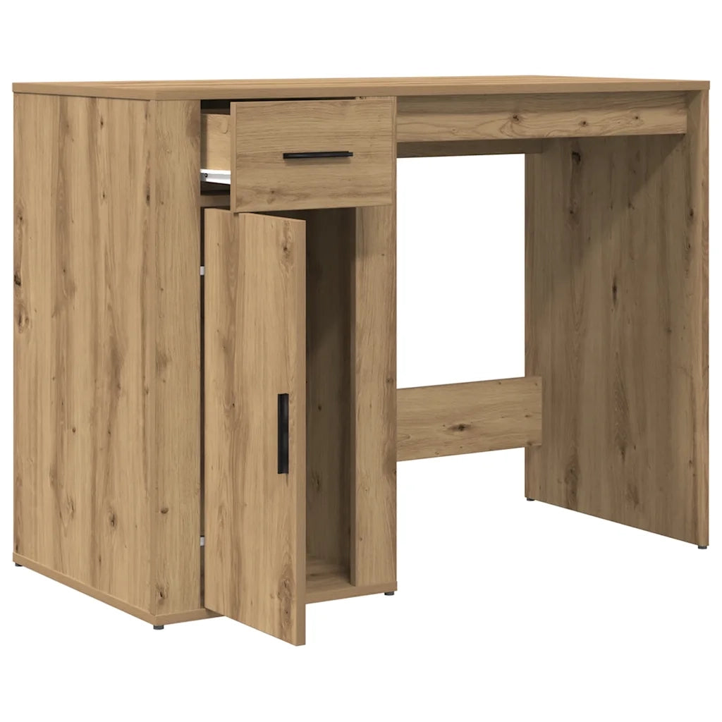 vidaXL Scrivania Rovere Artigianale 100x49x75 cm in Legno Multistrato
